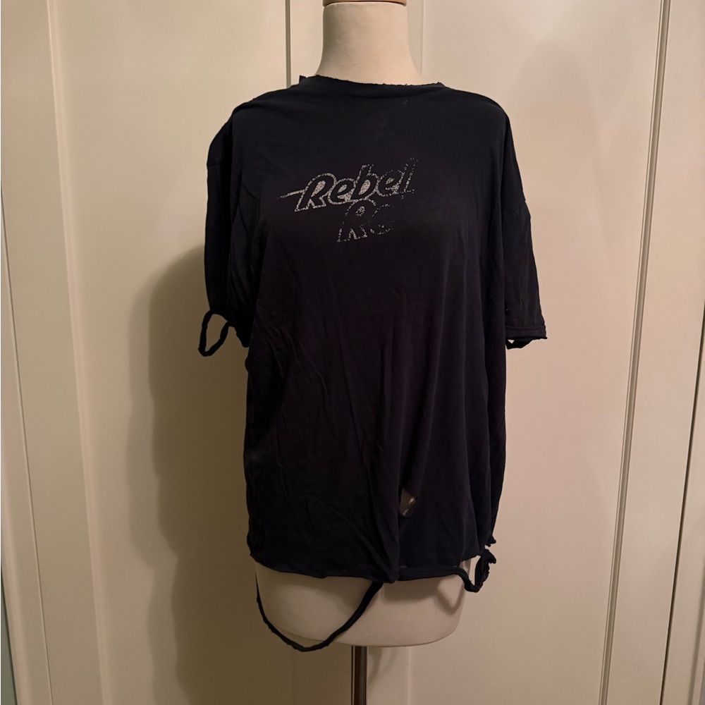 Rebel Rebel distressed Graphic T-Shirt